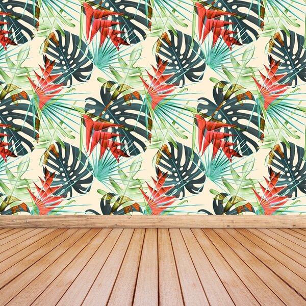 Carta da parati Foglie tropicali 104x70 cm