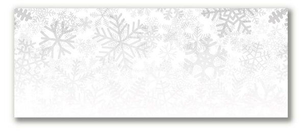 Quadro su tela Inverno, neve, fiocchi di neve 100x50 cm