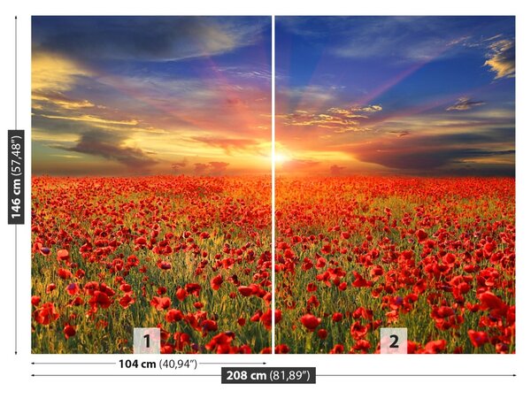 Carta da parati Maki Field 104x70 cm
