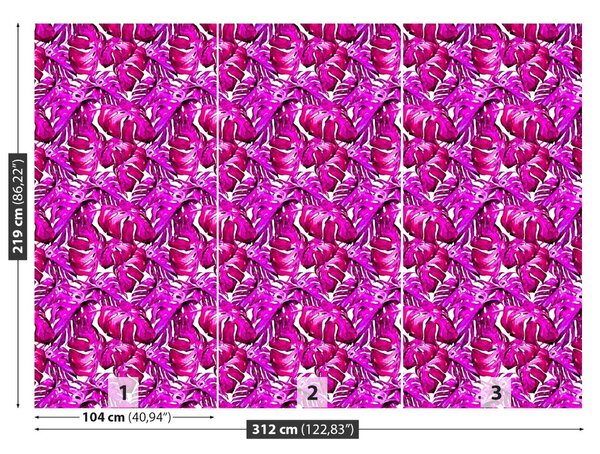 Carta da parati Foglie tropicali 104x70 cm
