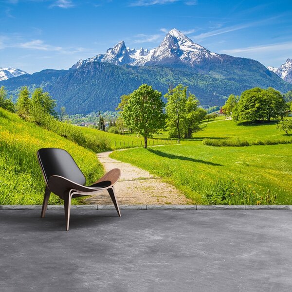 Carta da parati Alpi estive 104x70 cm