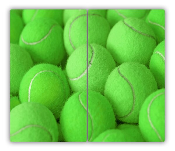 Tagliere in vetro temperato Palline da tennis 60x52 cm
