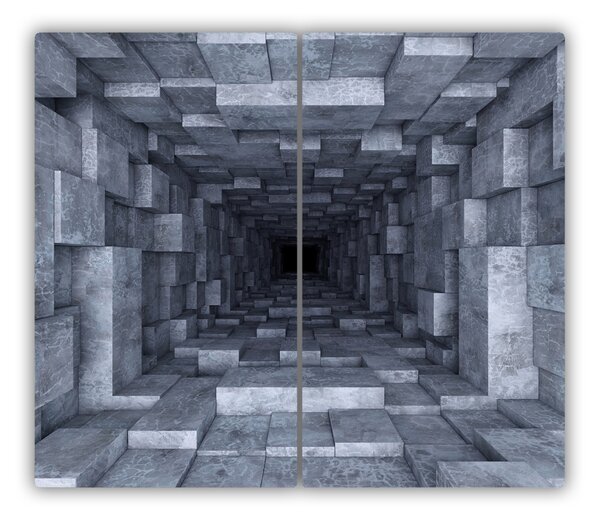 Tagliere in vetro Tunnel 60x52 cm