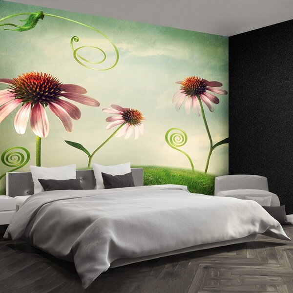 Carta da parati Fiori vintage 104x70 cm