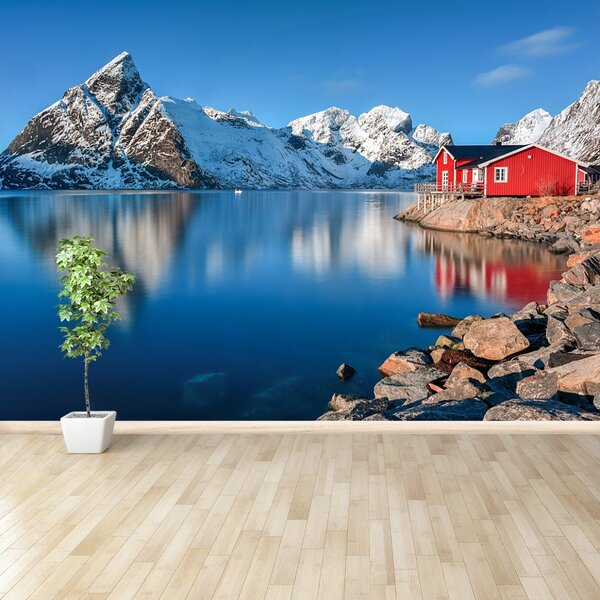 Carta da parati Lofoty Norvegia 104x70 cm