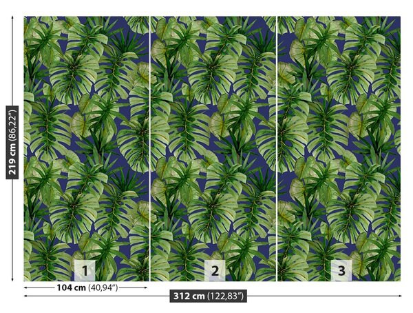 Carta da parati Mostro tropicale 104x70 cm