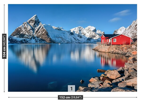 Carta da parati Lofoty Norvegia 104x70 cm