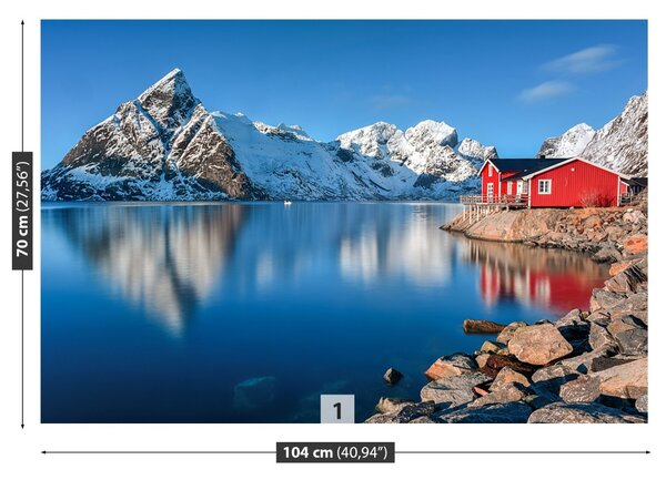 Carta da parati Lofoty Norvegia 104x70 cm
