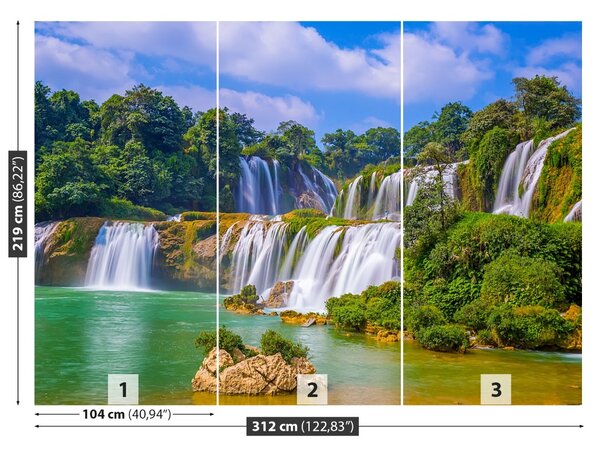 Carta da parati Cascata 104x70 cm