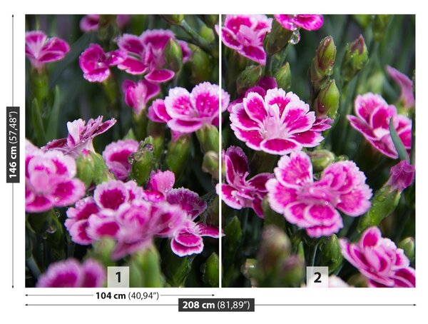 Carta da parati Fiori rosa 104x70 cm