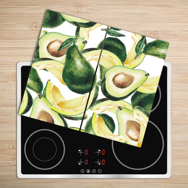 Tagliere in vetro Avocado 60x52 cm