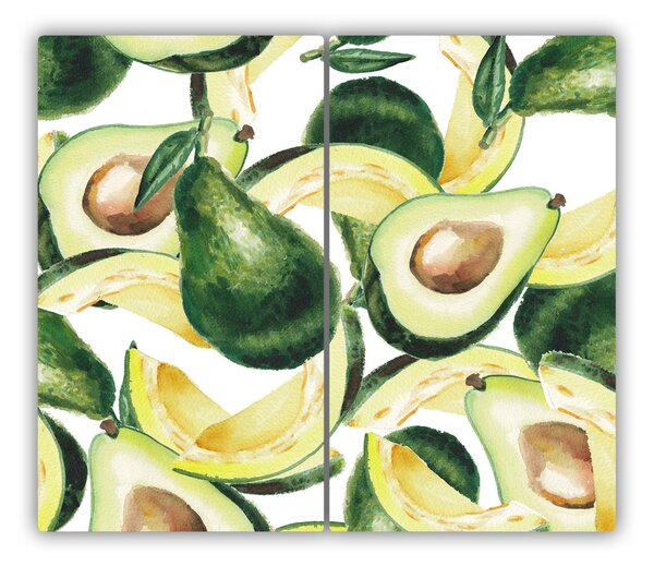 Tagliere in vetro Avocado 60x52 cm