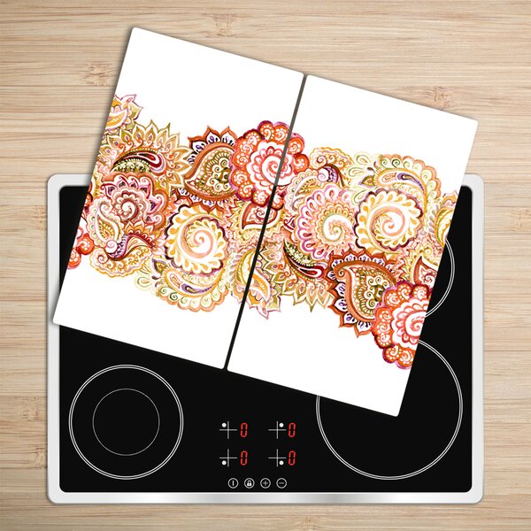 Tagliere in vetro temperato Ornamenti 60x52 cm