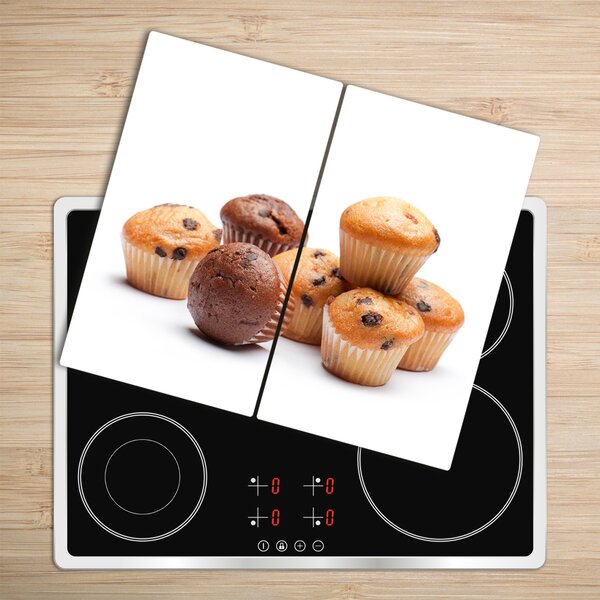 Tagliere in vetro temperato Cupcakes 60x52 cm