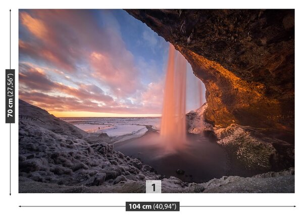 Carta da parati Grotta a cascata 104x70 cm