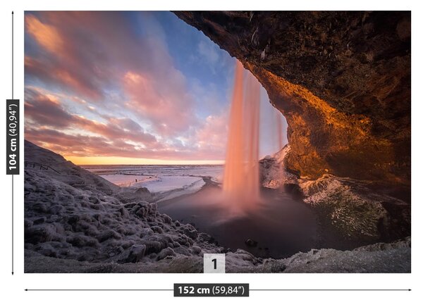 Carta da parati Grotta a cascata 104x70 cm