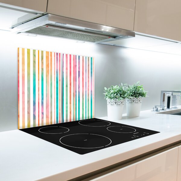 Tagliere in vetro Strisce arcobaleno 60x52 cm