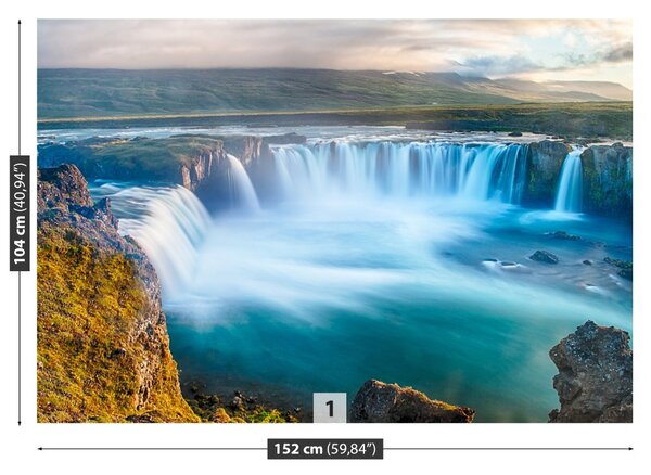 Carta da parati Cascata dell'islanda 104x70 cm