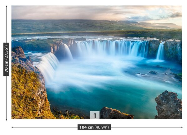 Carta da parati Cascata dell'islanda 104x70 cm