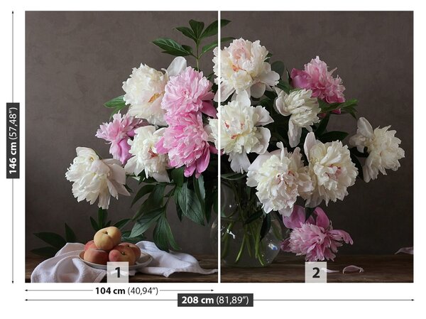Carta da parati Peonie 104x70 cm