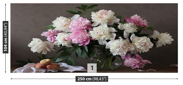 Carta da parati Peonie 104x70 cm