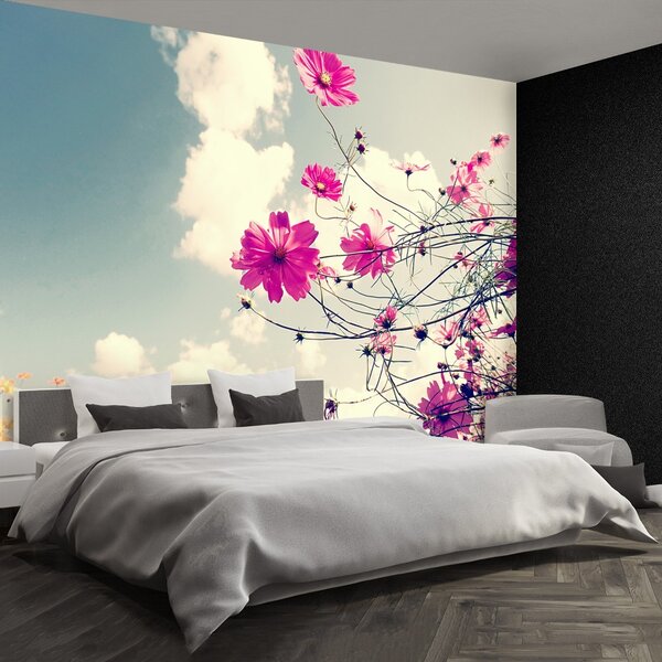 Carta da parati Fiori spaziali 104x70 cm