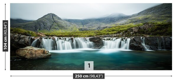 Carta da parati Scozia a cascata 104x70 cm