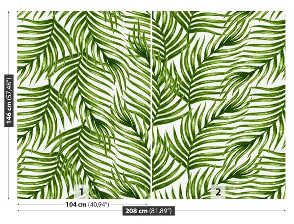 Carta da parati Foglie di palma 104x70 cm