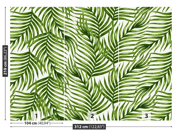 Carta da parati Foglie di palma 104x70 cm