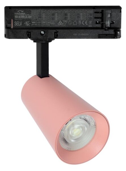 Faro LED 30W Trifase Rosa CRI92 CCT Bianco Variabile 38° Bridgelux LED Colore Bianco Variabile CCT