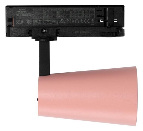 Faro LED 30W Trifase Rosa CRI92 CCT Bianco Variabile 38° Bridgelux LED Colore Bianco Variabile CCT