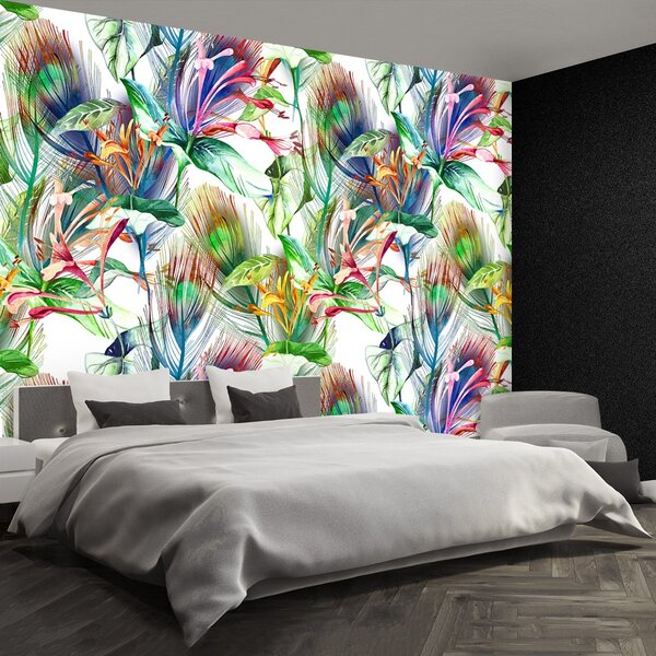 Carta da parati Fiori tropicali 104x70 cm
