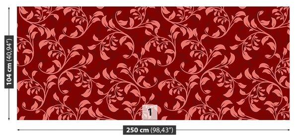 Carta da parati Barocco fiorito 104x70 cm