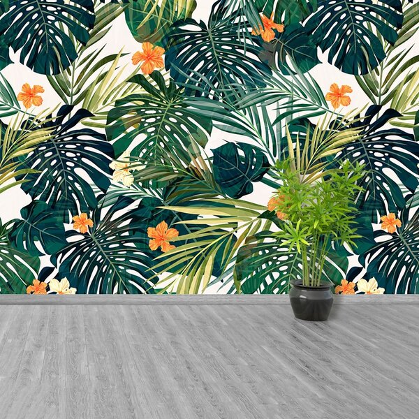 Carta da parati Pattern hawaiano 104x70 cm