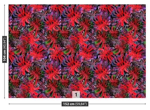Carta da parati Monstera Hole 104x70 cm