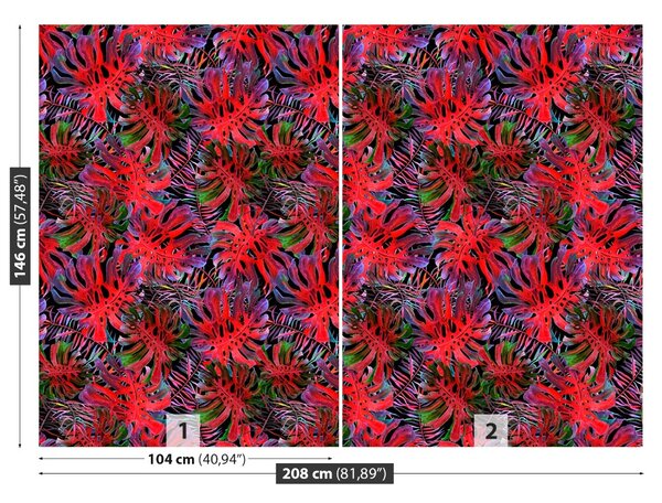 Carta da parati Monstera Hole 104x70 cm