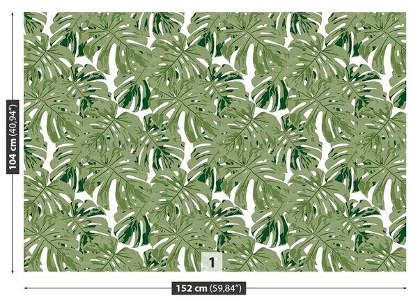 Carta da parati Foglie tropicali 104x70 cm