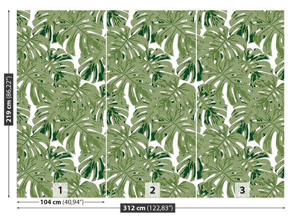 Carta da parati Foglie tropicali 104x70 cm