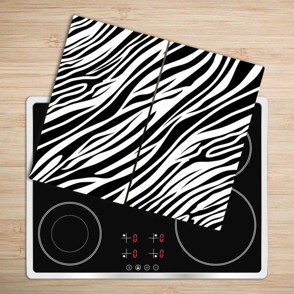 Tagliere in vetro Sfondo zebra 60x52 cm