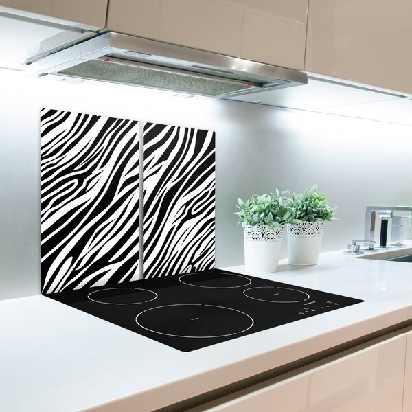 Tagliere in vetro Sfondo zebra 60x52 cm