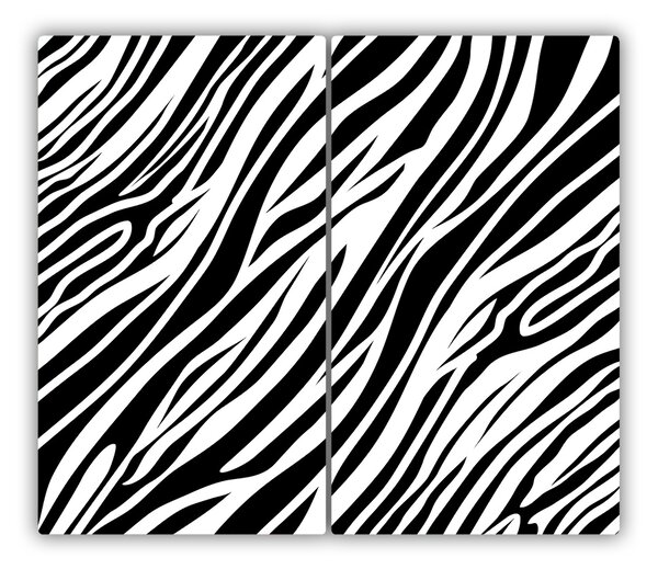 Tagliere in vetro Sfondo zebra 60x52 cm