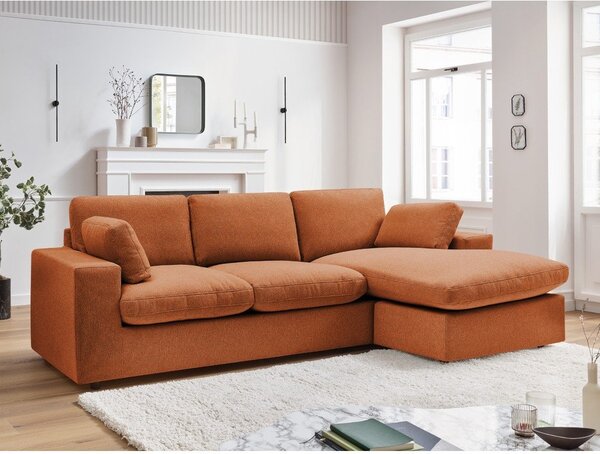 Divano angolare arancione Belair – Bobochic Paris
