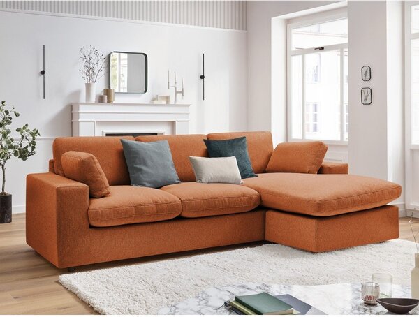 Divano angolare arancione Belair – Bobochic Paris