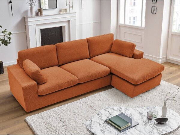 Divano angolare arancione Belair – Bobochic Paris