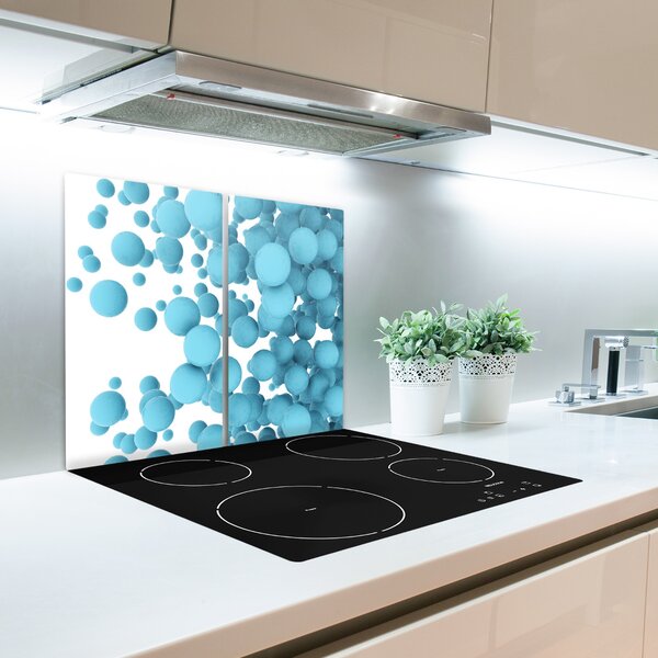 Tagliere in vetro temperato Palle di astrazione 60x52 cm