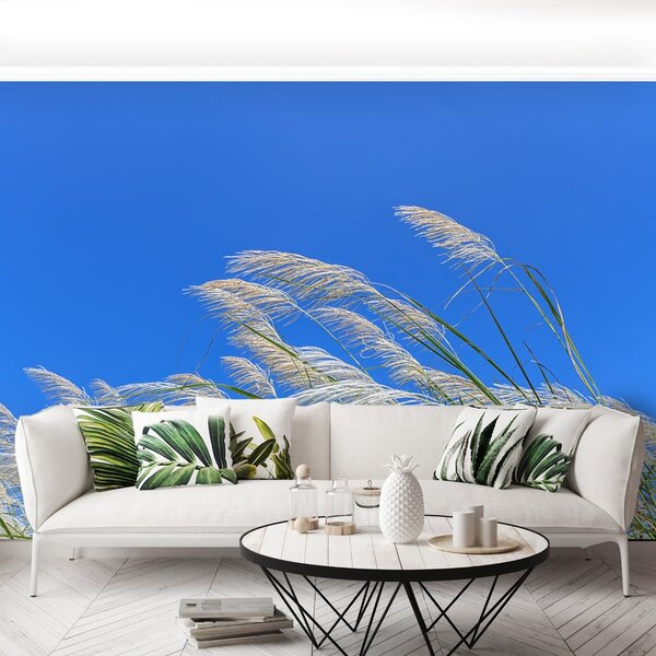 Carta da parati Erba blu 104x70 cm