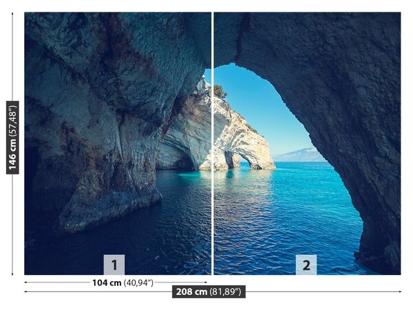 Carta da parati Grotte marine 104x70 cm