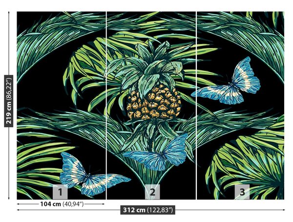 Carta da parati Giungla 104x70 cm