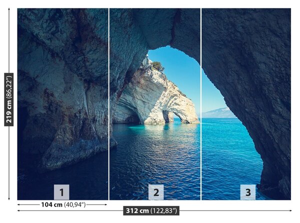 Carta da parati Grotte marine 104x70 cm