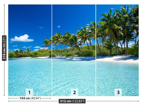 Carta da parati Palm Beach 104x70 cm